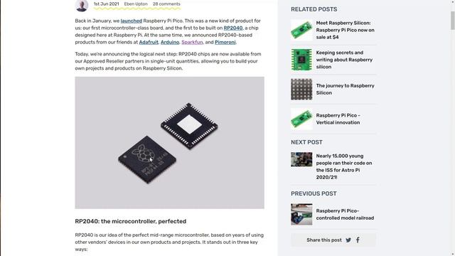 Обзор микроконтроллера Raspberry RP2040 за 1$ - самый доступный МК. Кризис полупров. нам не страшен смотреть онлайн