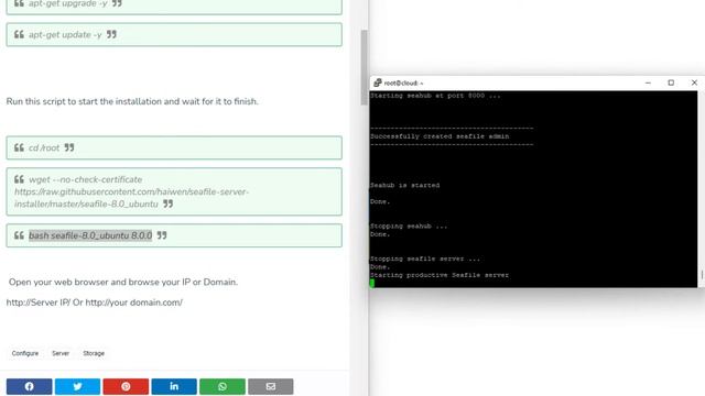 Create your own Cloud Storage Server in 5 Minutes! - Seafile смотреть онлайн