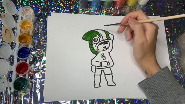 Как нарисовать Лиона из Бравл Старс/how to draw Leon from brawl stars смотреть онлайн