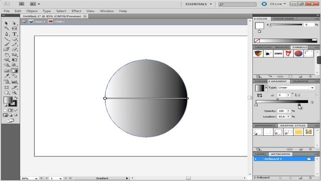 How to Use the Fill and Gradient Tool in Adobe Illustrator смотреть онлайн