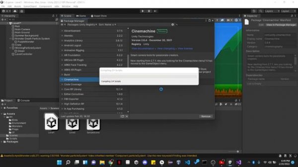How to Install a Package in Unity (Cinemachine)