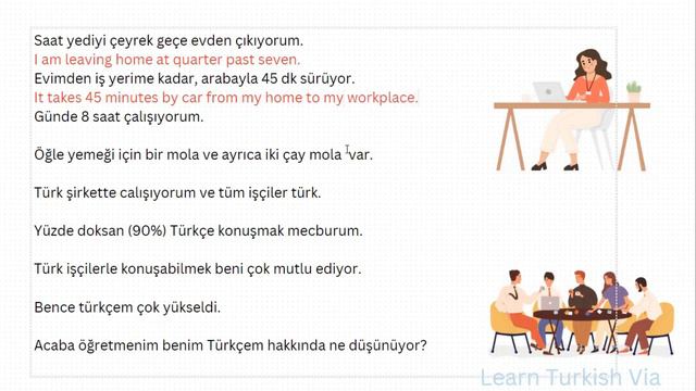 Learn Turkish Translation - 11 (A2 level) смотреть онлайн