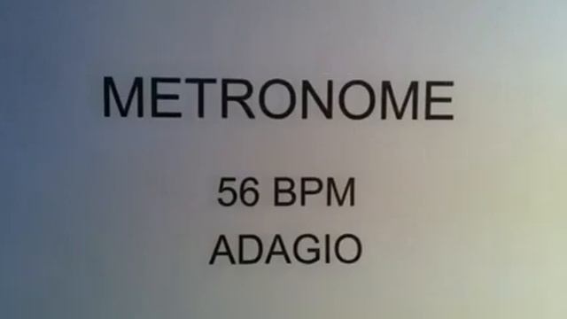 METRONOME 56 BPM ADAGIO смотреть онлайн