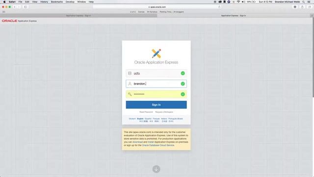 APEX ORACLE DEMO смотреть онлайн