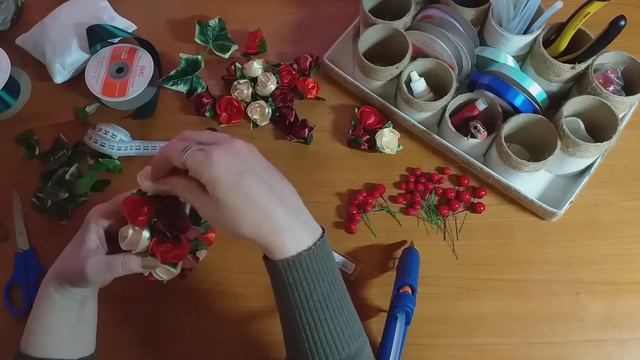Ободок с цветами своими руками