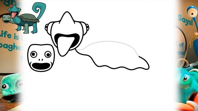 HOW TO DRAW CHAMATAKI & TAMATAKI | Garten of Banban 4 - Easy Drawing смотреть онлайн
