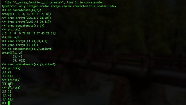 Numpy Adding, Sorting in Arrays смотреть онлайн