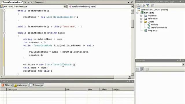 ? Transform Node: NameValidation • Directed Acyclic Graph • XNA And C# Dev • MonoGame • (Pt. 41)