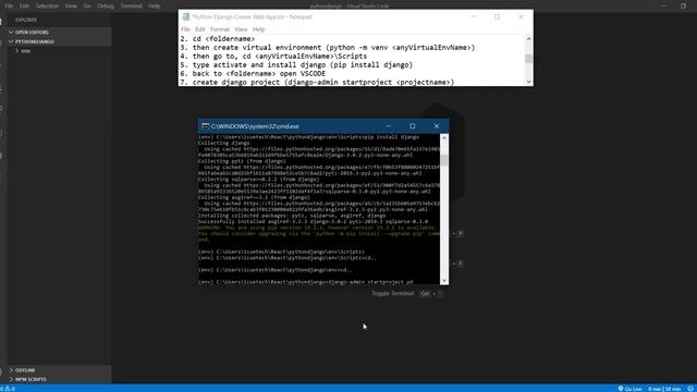 Python Django : Create Web App (1st Tutorial) смотреть онлайн