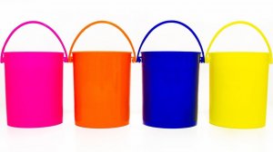 Ведерки с Лизунами и Игрушками из мультиков Маша и Медведь Смешарики Лунтик