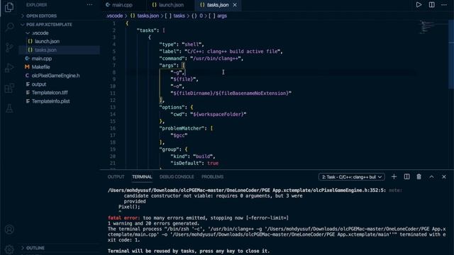 How to develop and debug game with Pixel Game Engine using Visual Studio Code (vscode) смотреть онлайн