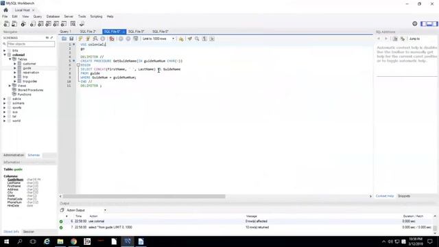 How to make and call a procedure in MySQL (Weeks 7 & 8 C1B1T1) смотреть онлайн