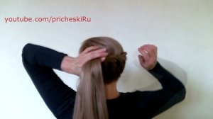 Как Быстро Уложить Длинные Волосы в Прическу в Технике Плетения Волос Жгутами Видео Урок 2014 года