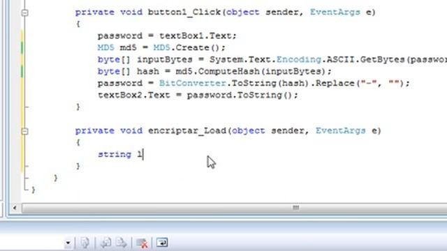 Encriptar MD5 - C# WinForm смотреть онлайн