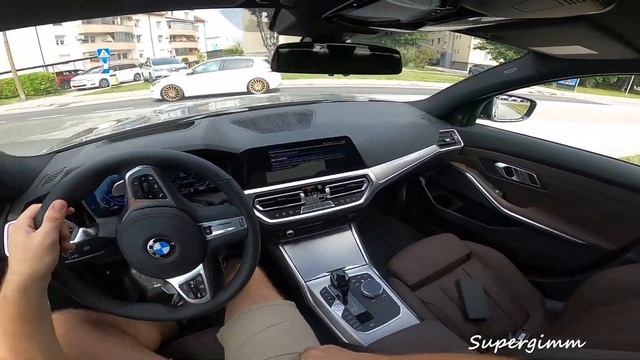 2021 BMW 330e XDrive M Sport POV Test Drive Part 1 By Supergimm