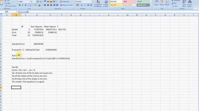 Multiple Regression in Excel смотреть онлайн