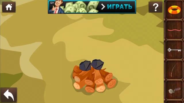 Escape Room : Survival of Desert Island 2 уровень прохождение смотреть онлайн