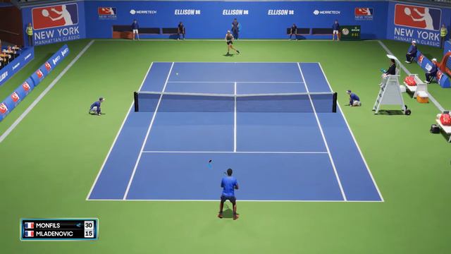 AO Tennis 2 - GAEL MONFILS VS KRISTINA MLADENOVIC смотреть онлайн