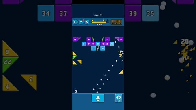 BRICKS VS BALLS BREAKER PLAY GAMES ???? LEVEL-31 #t #games смотреть онлайн