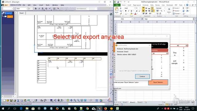 Xls2Drawing - export your excel tables to CATIA V5 смотреть онлайн