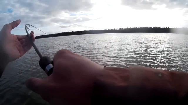 Аландские острова, вываживание щуки на спиннинг GAD Gancho с тестом 1.5-8 грамм/ Aland Island смотреть онлайн