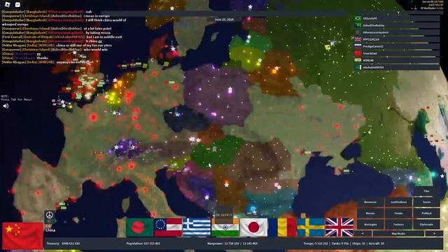 Rise of Nations but CHINA SPAWNS IN EUROPE | Roblox Rise of Nations смотреть онлайн