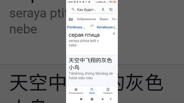 как будет по-китайски серая птица как будет по-китайски птица летит в небе смотреть онлайн