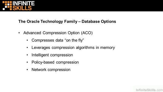 Oracle Database Options смотреть онлайн