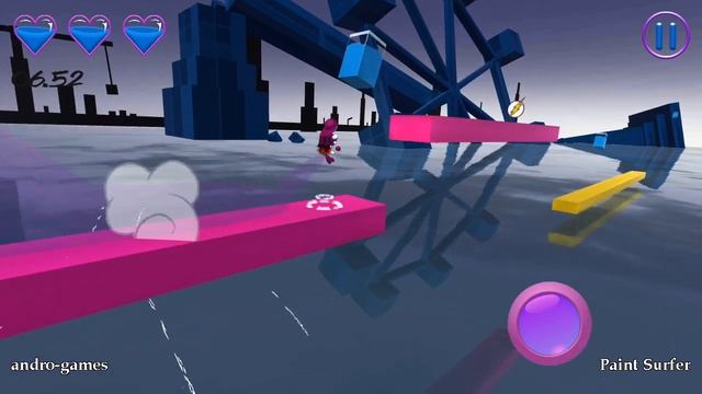 Paint Surfer (by BEMA apps) - runner game for android - gameplay. смотреть онлайн