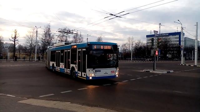 Троллейбус "МАЗ-215Т" #235 в Витебске(04.04.2022) смотреть онлайн