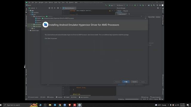 How to fix Android emulator hypervisor driver for AMD processor is not installed | Android Studio смотреть онлайн
