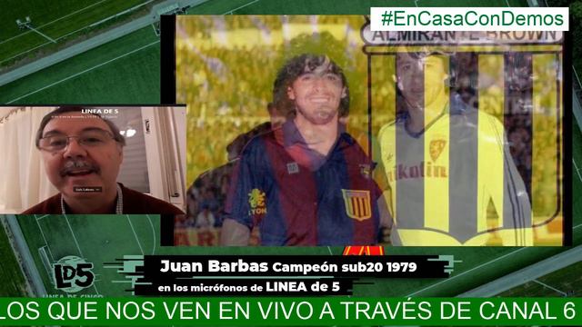 JUAN BARBAS Campeón Sub20 1979 en los micrófonos de LINEA DE 5 смотреть онлайн