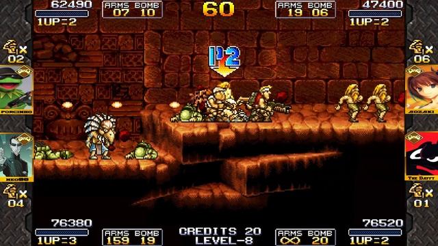 4 Players! - Metal Slug SB Fanthology 0.3 / Metal Slug X3 Ultimate. смотреть онлайн