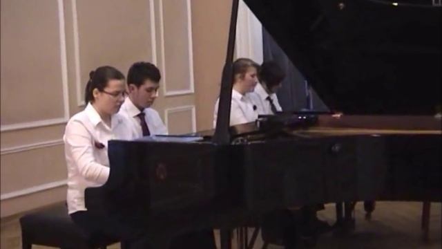 Aram Khachaturian : Sabre Dance arr. 2 pianos 8 hands смотреть онлайн