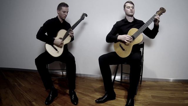 Romantic guitar. Domenico Scarlatti - Sonata k466 - Duo Polyakovs смотреть онлайн