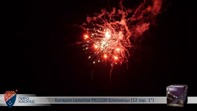 Батарея салютов БЛИЗНЕЦЫ (12х1) PKU100 смотреть онлайн