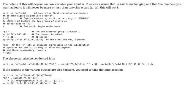 Sed/awk/perl: modify text preserving parts and align to a column (2 Solutions!!) смотреть онлайн