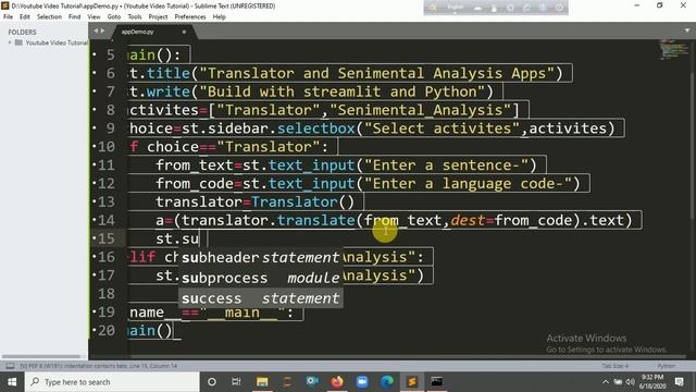 "Sentimental Analysis & Language Translator Using Python & Streamlit"|KNOWLEDGE DOCTOR|Mishu Dhar. смотреть онлайн