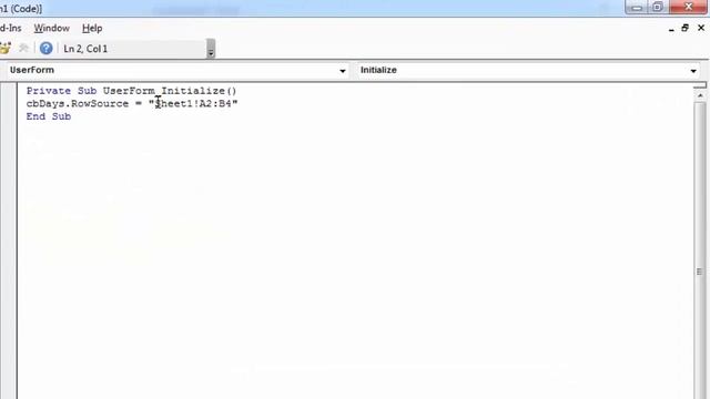 Excel VBA UserForm Combobox Populate with a Dynamic List of Data смотреть онлайн