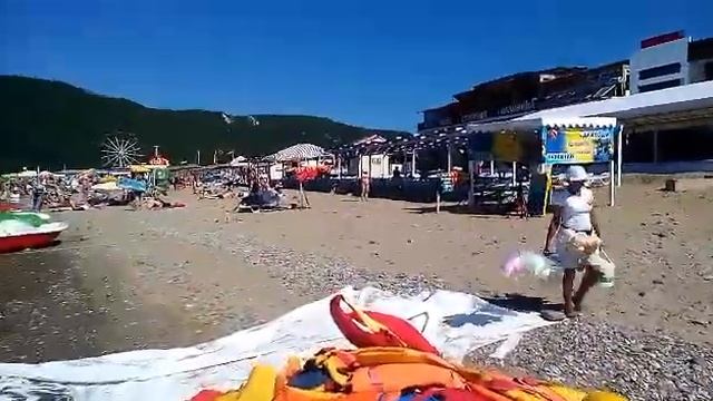 Куда поехать отдыхать в 2019 ? Пляж ЛЕРМОНТОВО цены на развлечения и еду в 2018 году. смотреть онлайн