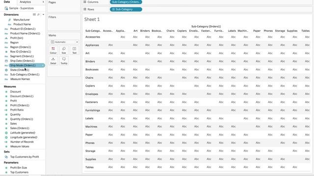 How to Create a Market Analysis Matrix in Tableau смотреть онлайн