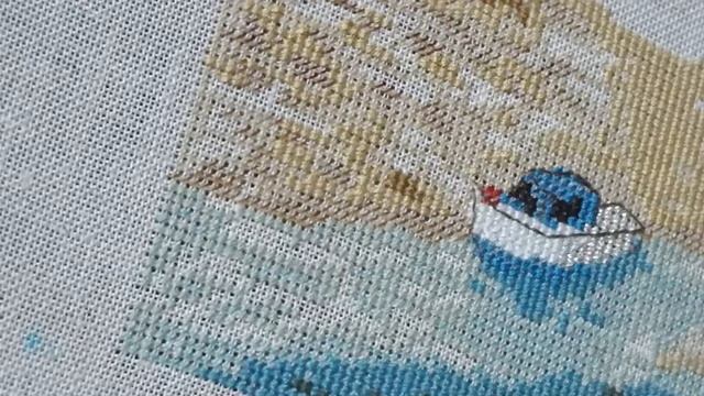 Вышивка крестиком на ЛЬНЕ: СП ♒ МОРЕ ♒ ОТЧЕТ №6 смотреть онлайн