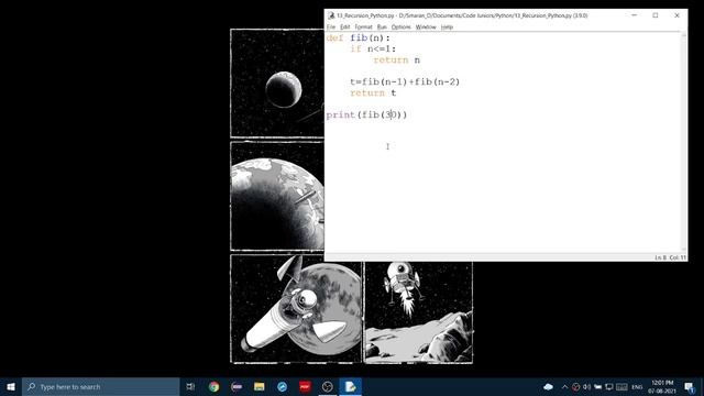 Recursion (Repeating itself) In Python #recursioninpython #memoization смотреть онлайн