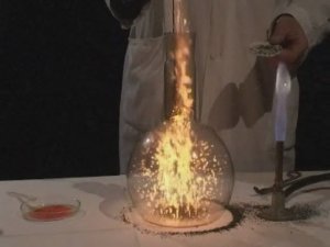 Химия. Опыты. Неорганика. Окисление аммиака в присутствии оксида хрома