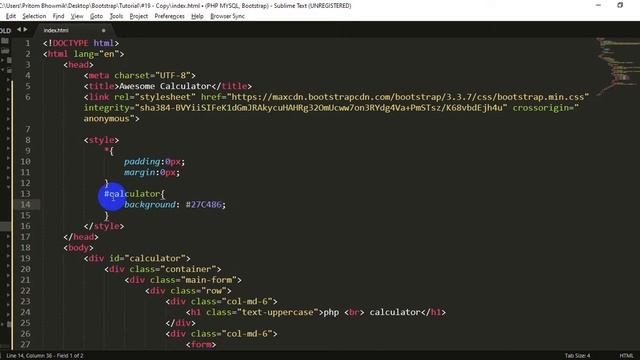Design Calculator With Bootstrap 4 смотреть онлайн