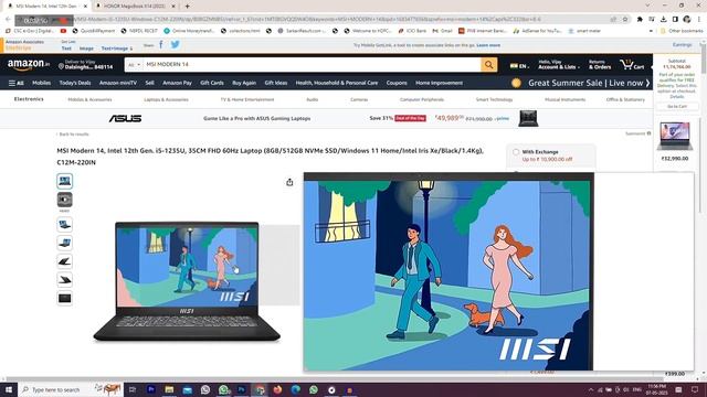 MSI Modern 14 VS HONOR MagicBook X14 (2023)