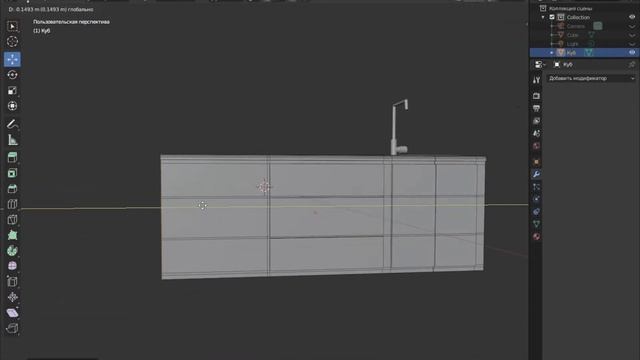 Интерьер кухни в Blender 3d | #1 | (первый опыт) смотреть онлайн