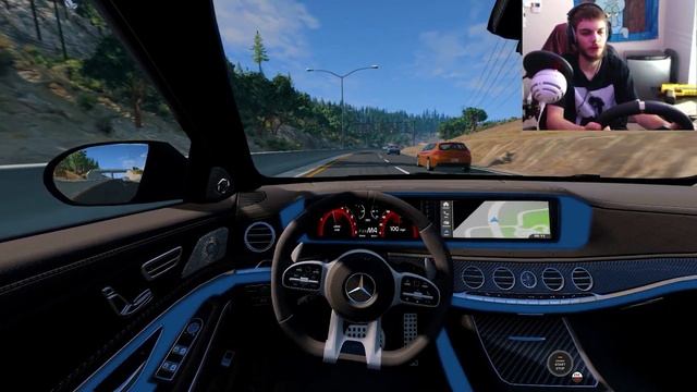 Mercedes AMG Maybach S900 Test Drive BeamNG Drive смотреть онлайн