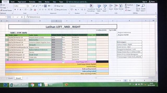 Paket Program Niaga-Fungsi LEFT,MID,RIGHT pada Excel смотреть онлайн