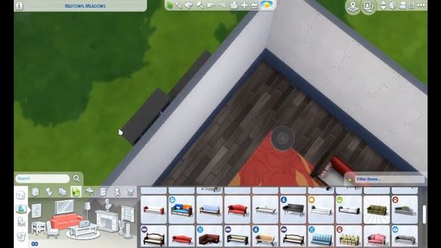 Split Level Living Room - SIMS 4 SPEED BUILD смотреть онлайн